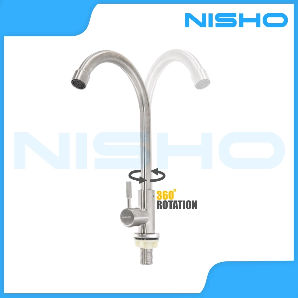 nisho shiro sus304 stainless flexible gooseneck kitchen sink faucet arc bar sink gripo vertical nisho shiro sus304 stainless flexible gooseneck kitchen sink faucet arc bar sink gripo vertical