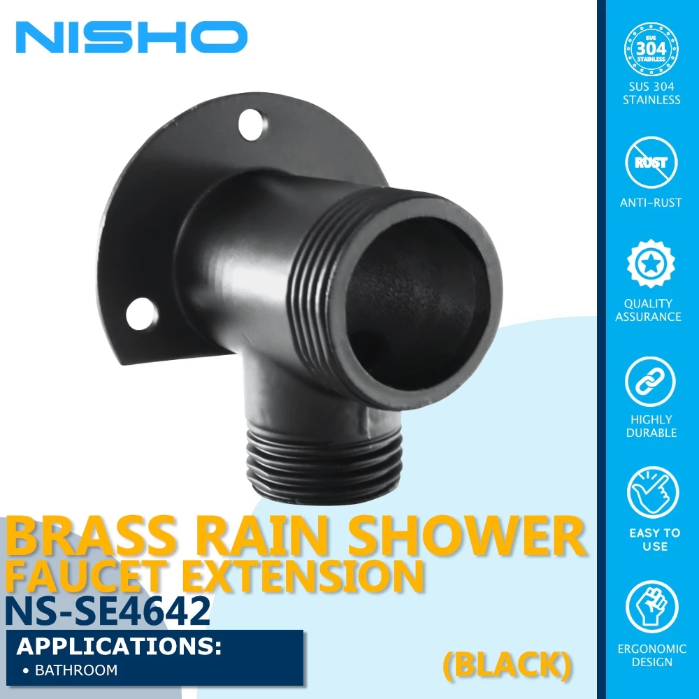nisho kuro brass shower faucet extension external inlet wall mount for shower wall mount connector nisho kuro brass shower faucet extension external inlet wall mount for shower wall mount connector
