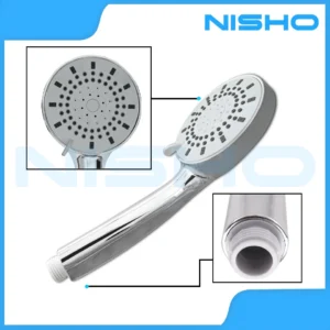 nisho sagami telephone shower set ( head with hose ) round button style