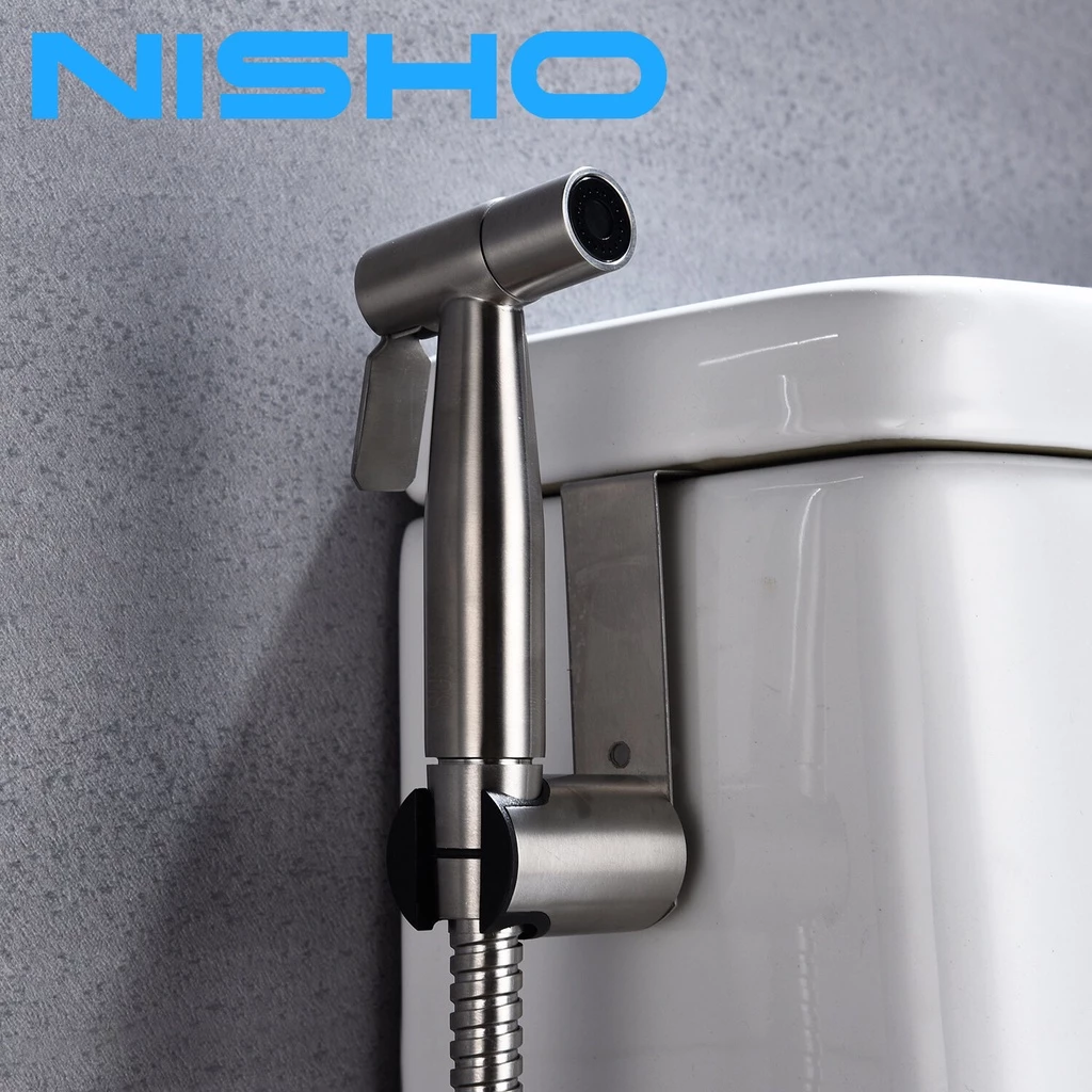 nisho shiro stainless sus 304 handheld bidet spray complete set hook type toilet kitchen sprayer nisho shiro stainless sus 304 handheld bidet spray complete set hook type toilet kitchen sprayer