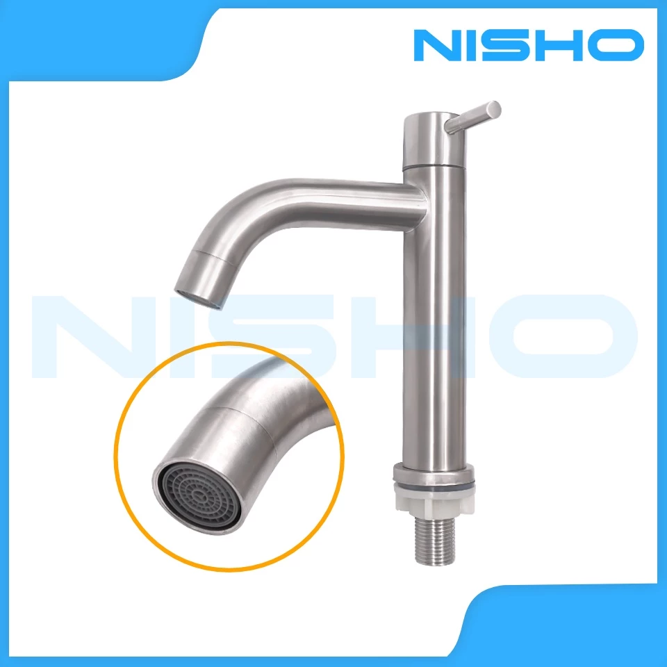 nisho shiro series sus304 stainless hose bibb wall faucet bathroom garden kitchen sink faucet nisho shiro series sus304 stainless hose bibb wall faucet bathroom garden kitchen sink faucet