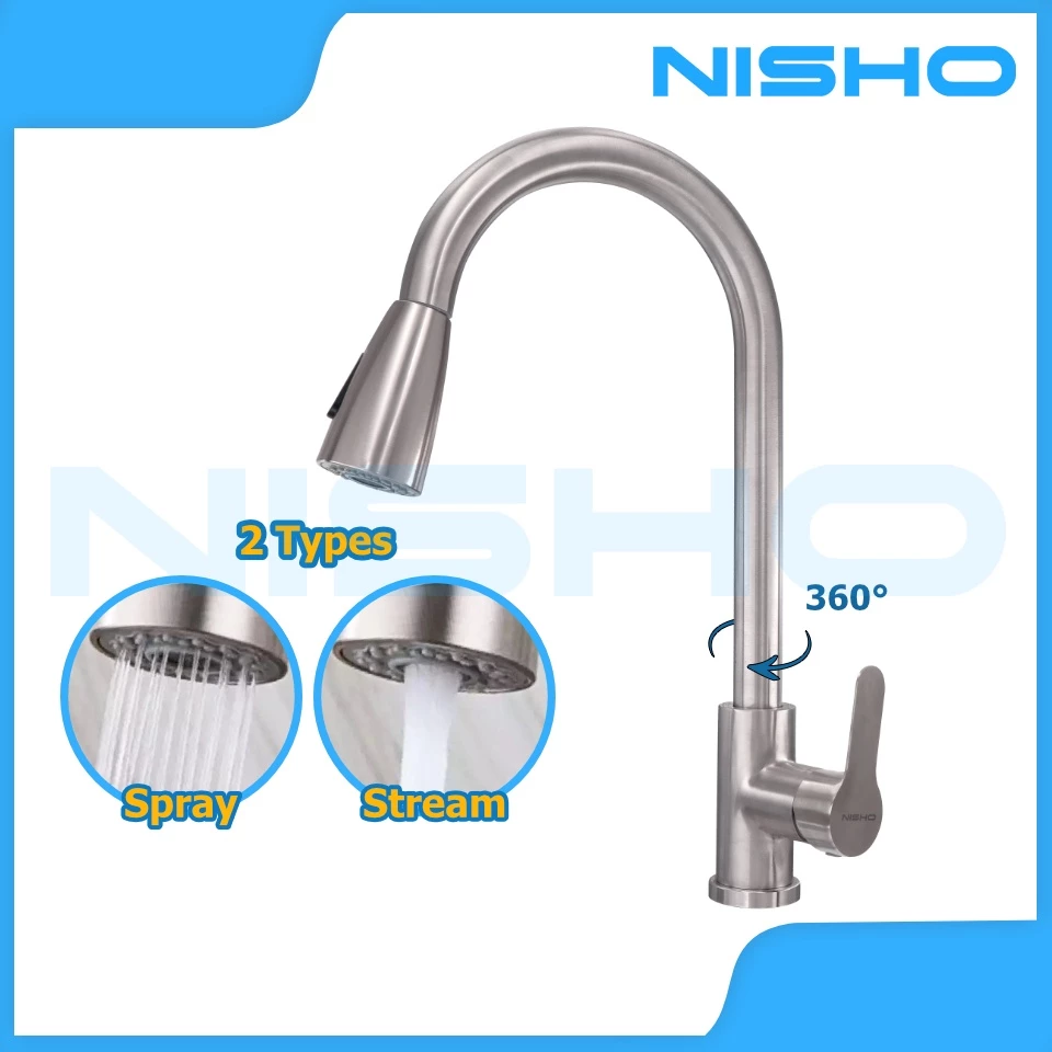 nisho shiro sus304 stainless flexible gooseneck wall type faucet arc type sink gripo horizontal tap nisho shiro sus304 stainless flexible gooseneck wall type faucet arc type sink gripo horizontal tap