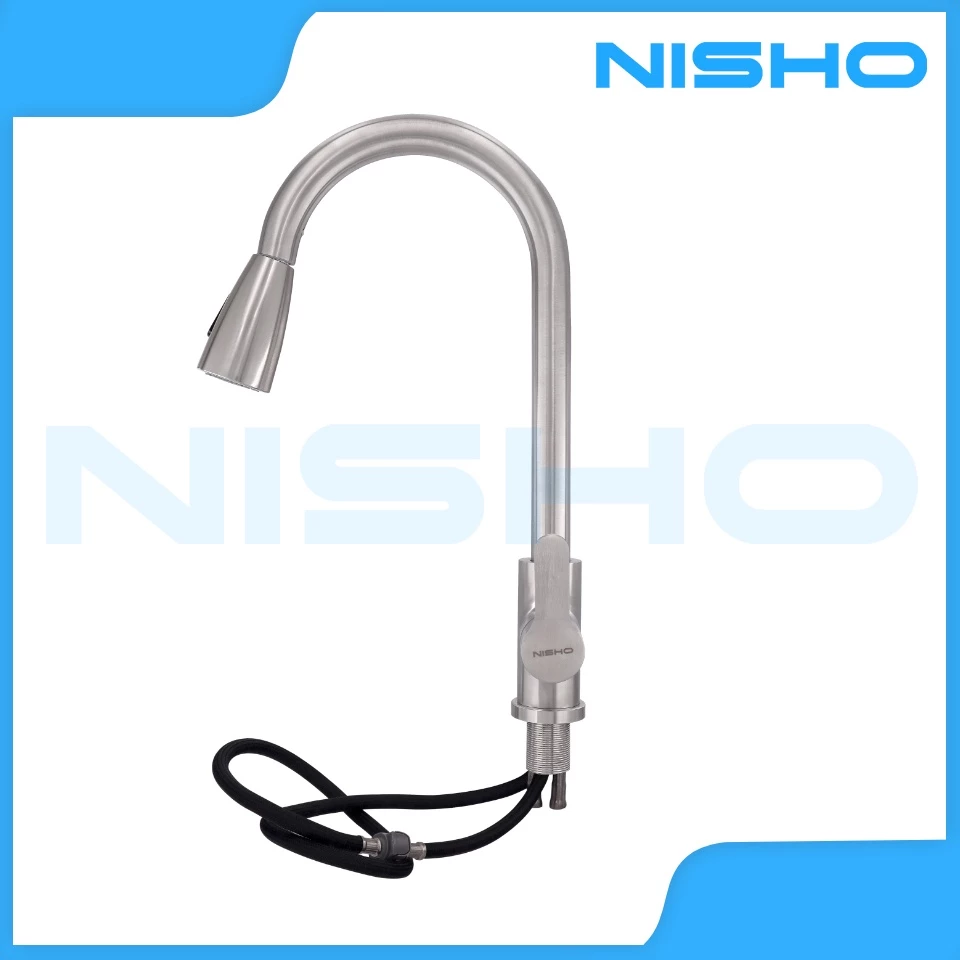 nisho shiro sus304 stainless flexible gooseneck wall type faucet arc type sink gripo horizontal tap nisho shiro sus304 stainless flexible gooseneck wall type faucet arc type sink gripo horizontal tap