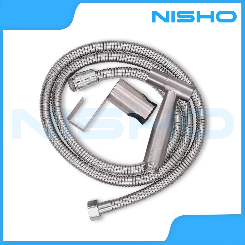 nisho shiro stainless sus 304 handheld bidet spray complete set hook type toilet kitchen sprayer nisho shiro stainless sus 304 handheld bidet spray complete set hook type toilet kitchen sprayer
