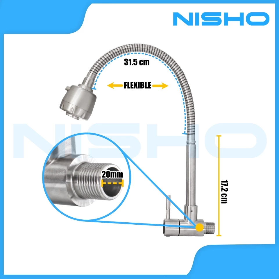 nisho shiro sus304 stainless gooseneck kitchen sink faucet flat type handle arc type bar sink nisho shiro sus304 stainless gooseneck kitchen sink faucet flat type handle arc type bar sink
