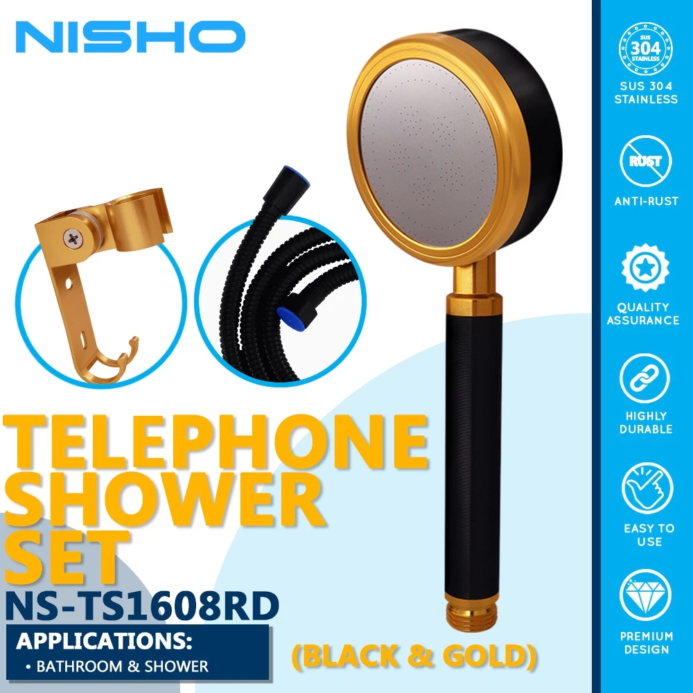 nisho kurogane series telephone handheld shower set round bathroom shower set nisho kurogane series telephone handheld shower set round bathroom shower set