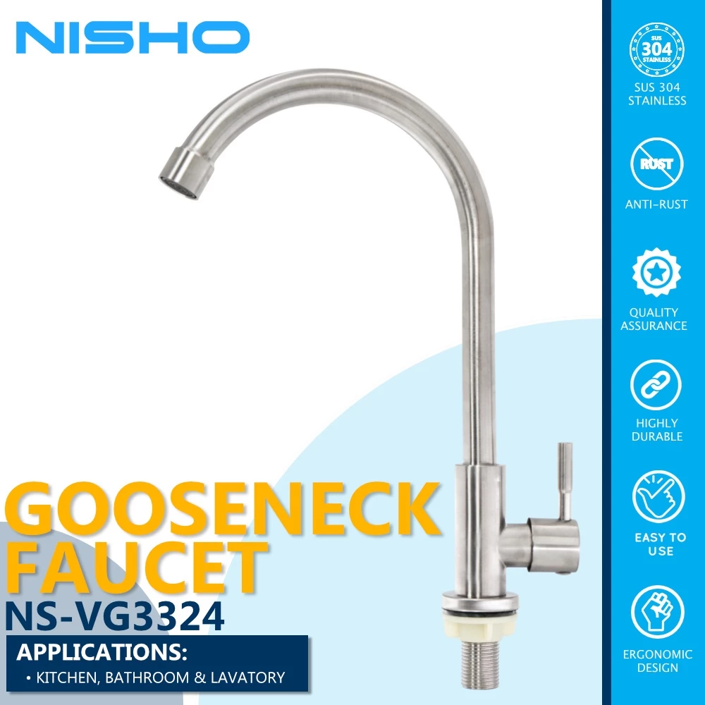 nisho shiro sus304 stainless flexible gooseneck kitchen sink faucet arc bar sink gripo vertical nisho shiro sus304 stainless flexible gooseneck kitchen sink faucet arc bar sink gripo vertical