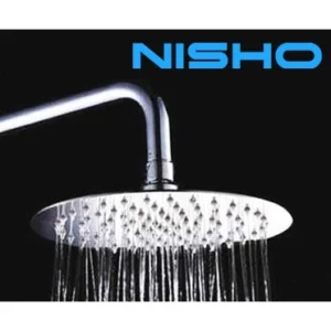 nisho showa stainless sus 304 8" round rain shower with 45cm arm set heavy duty rainfall set