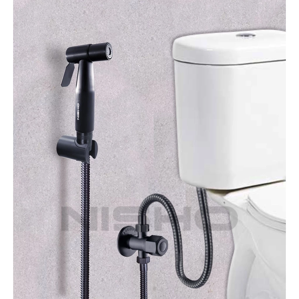 nisho black series sus 304 stainless handheld bidet spray complete set toilet kitchen sprayer nisho black series sus 304 stainless handheld bidet spray complete set toilet kitchen sprayer