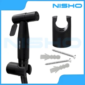 nisho black series sus 304 stainless handheld bidet spray complete set toilet kitchen sprayer