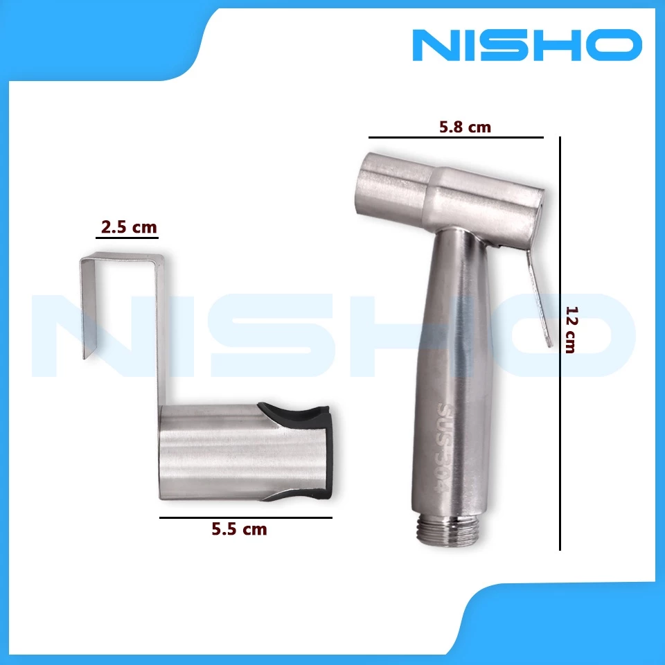 nisho shiro stainless sus 304 handheld bidet spray complete set hook type toilet kitchen sprayer nisho shiro stainless sus 304 handheld bidet spray complete set hook type toilet kitchen sprayer