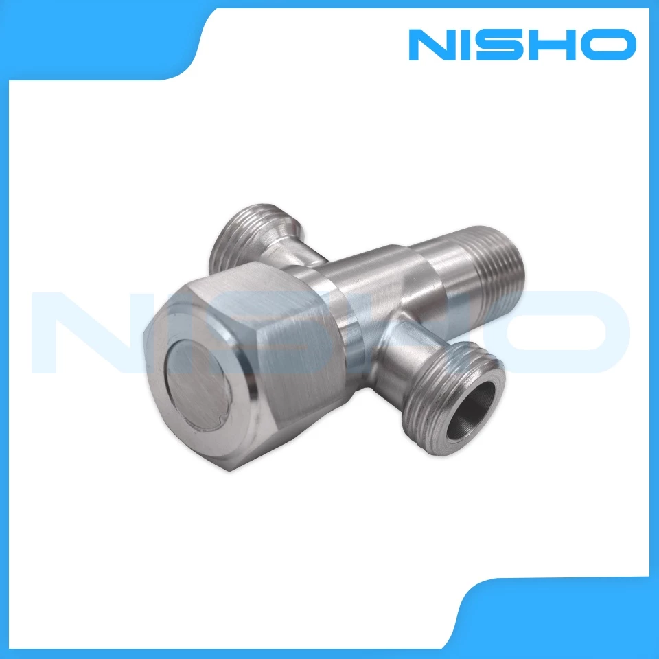 nisho shiro series sus304 stainless 2 way angle valve bathroom water inlet sink tap high quality nisho shiro series sus304 stainless 2 way angle valve bathroom water inlet sink tap high quality