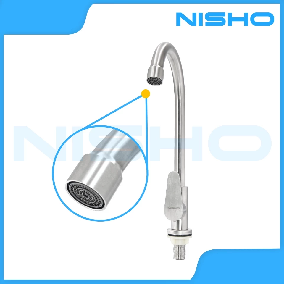 nisho shiro sus304 stainless gooseneck kitchen sink faucet flat type handle arc type bar sink nisho shiro sus304 stainless gooseneck kitchen sink faucet flat type handle arc type bar sink