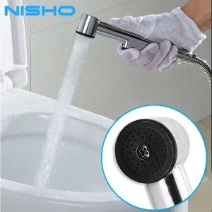 nisho sagami abs handheld bidet spray head only long handle bathroom toilet kitchen sprayer gun