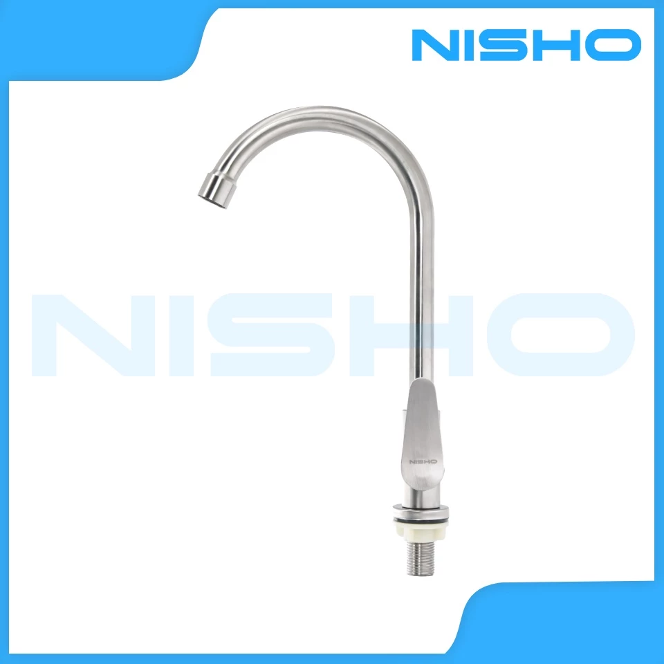 nisho shiro sus304 stainless gooseneck kitchen sink faucet arc type bar sink gripo vertical tap nisho shiro sus304 stainless gooseneck kitchen sink faucet arc type bar sink gripo vertical tap