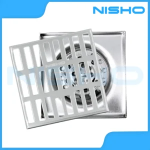 nisho shiro sus304 stainless floor drain with odor trap removable floor strainer anti odor