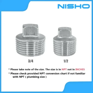 nisho sus304 stainless plug connector adapter pipe fittings plumbing accessories