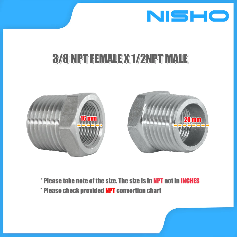 nisho sus304 stainless bushing reducer male to female adapter nisho sus304 stainless bushing reducer male to female adapter