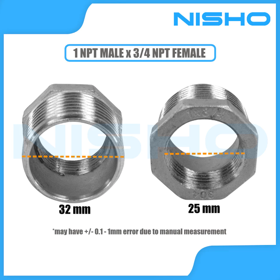 nisho sus304 stainless bushing reducer male to female adapter nisho sus304 stainless bushing reducer male to female adapter