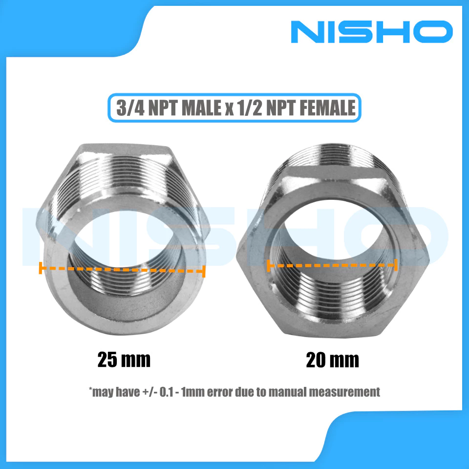 nisho sus304 stainless bushing reducer male to female adapter nisho sus304 stainless bushing reducer male to female adapter