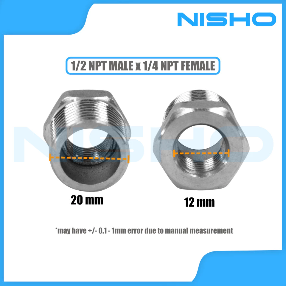 nisho sus304 stainless bushing reducer male to female adapter nisho sus304 stainless bushing reducer male to female adapter