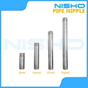 nisho sus304 stainless pipe nipple fittings connector adapter male thread 6cm 10cm 15cm 20cm (20mm)